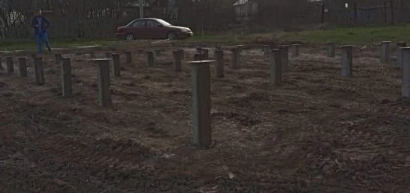 Фундамент на забивных ЖБ сваях